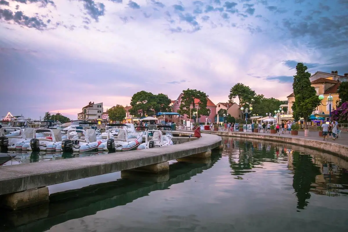 Biograd na moru panoramic shot