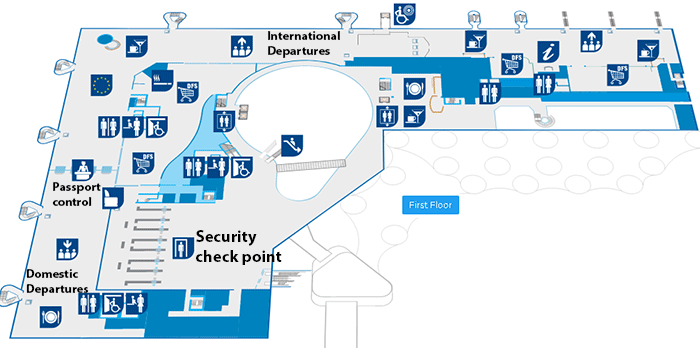 Split Airport layout
