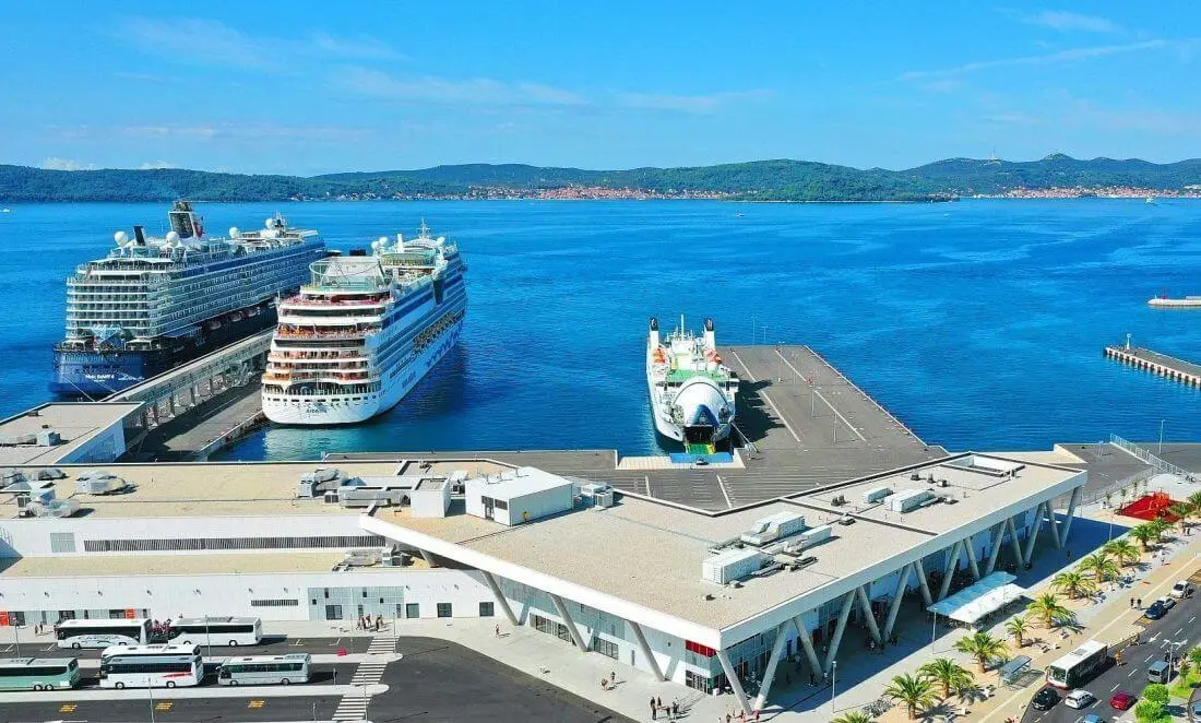 Zadar Cruise Port Gaženica aerial