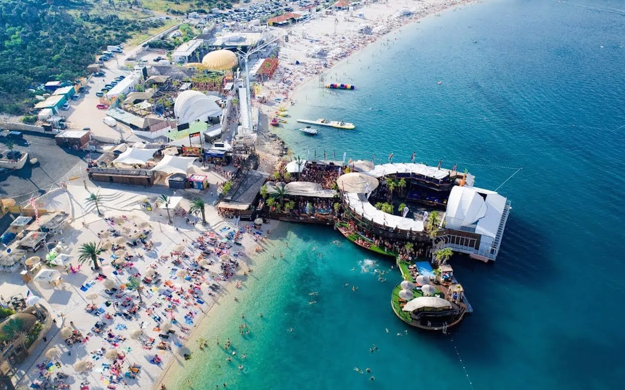 Novalja – Zrce beach aerial