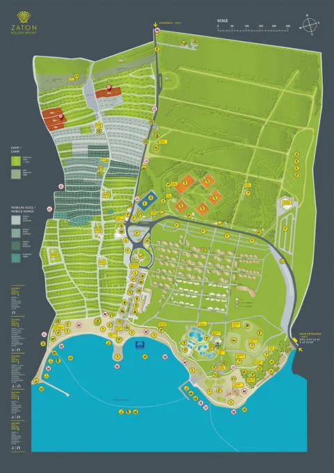 Zaton Holiday Resort map